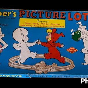 VERY RARE!  Vintage “Casper’s PICTURE LOTTO” 
Board Game Halloween